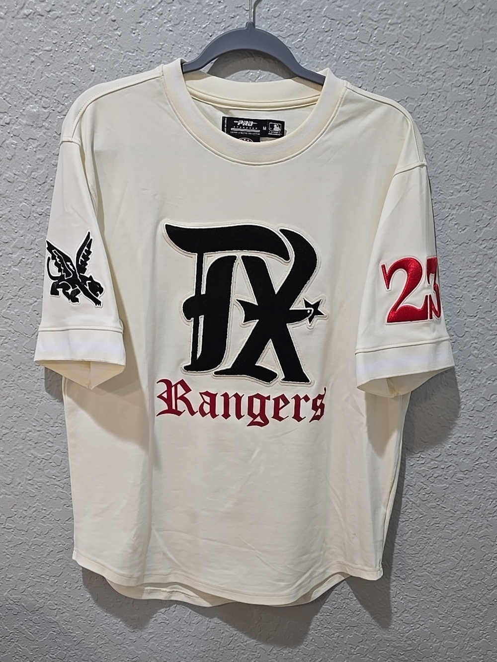 Texas Rangers Graphic Short-Sleeve Crewneck Shirt - Cream